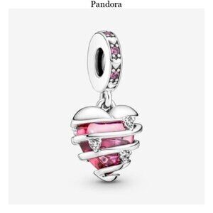 Pandora Love Confession Heart Spiral Charm